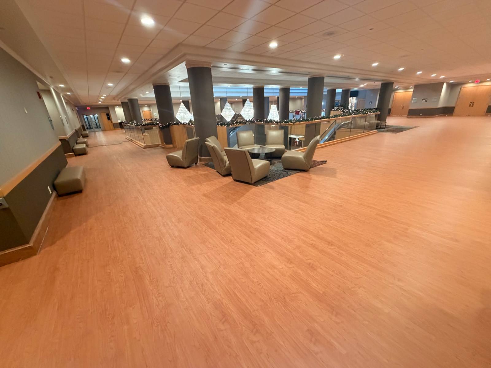 Commercial flooring installation